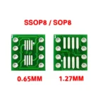 SMD Adapter PCB Board SSOP/SOP TO DIP (SSop8 – 0.65mm)-(SOP8-1.27MM)