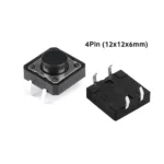 PushButton Switch 4Pin (12x12x6mm)