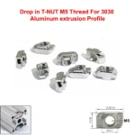 Drop in T-NUT M5 Thread For 3030 Aluminum extrusion Profile