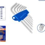 TORX Allen Key L Shape Short Arm Wrench Hand Tools 7Pcs/set WADFOW – WHK3671 طقم الانكية نجمة