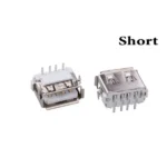 Female USB Connector Type A – Dip Short